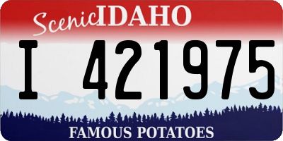 ID license plate I421975