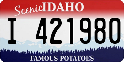 ID license plate I421980