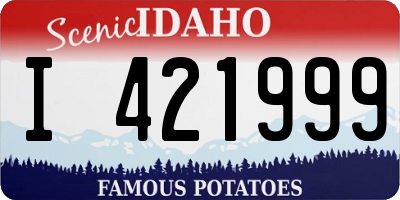 ID license plate I421999