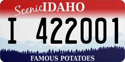ID license plate I422001