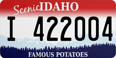 ID license plate I422004