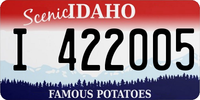 ID license plate I422005