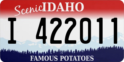 ID license plate I422011