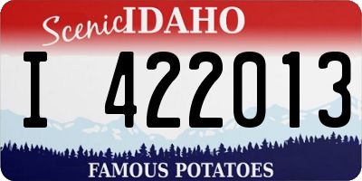 ID license plate I422013