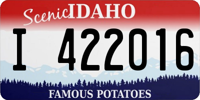 ID license plate I422016