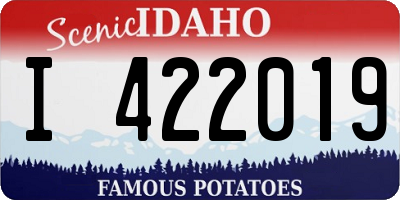 ID license plate I422019