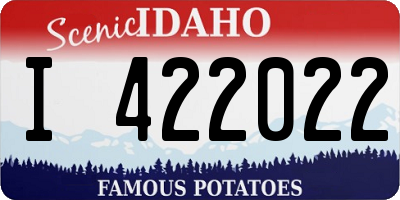 ID license plate I422022