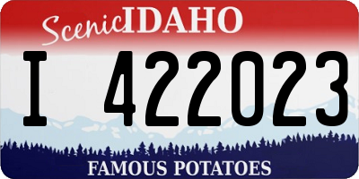 ID license plate I422023
