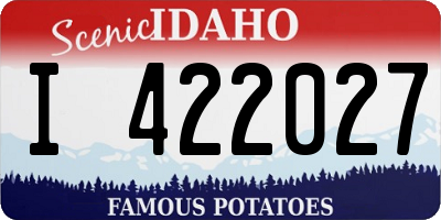 ID license plate I422027