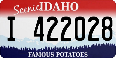 ID license plate I422028