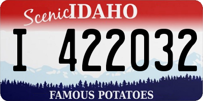 ID license plate I422032