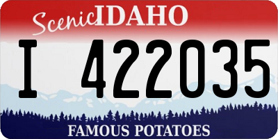 ID license plate I422035