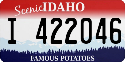 ID license plate I422046