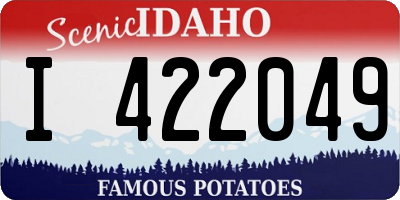 ID license plate I422049