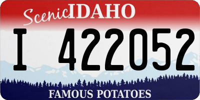 ID license plate I422052