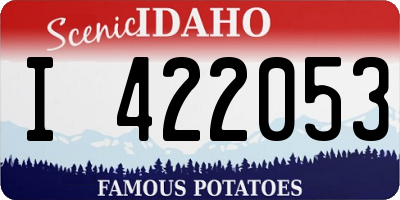 ID license plate I422053