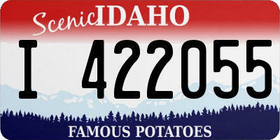 ID license plate I422055