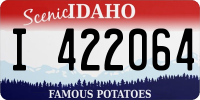 ID license plate I422064