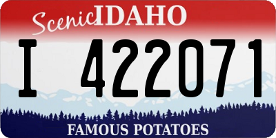 ID license plate I422071