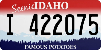 ID license plate I422075