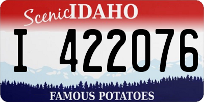 ID license plate I422076