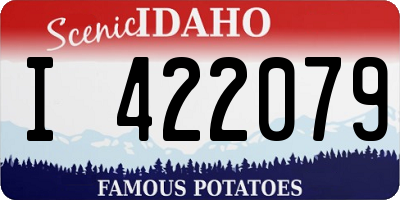 ID license plate I422079