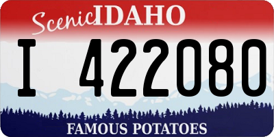 ID license plate I422080