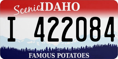 ID license plate I422084
