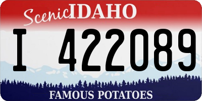 ID license plate I422089