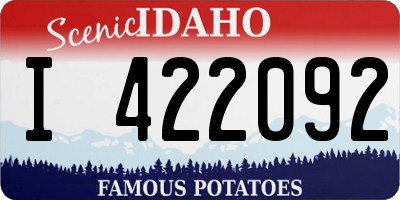 ID license plate I422092