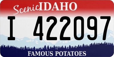 ID license plate I422097