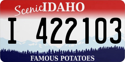 ID license plate I422103