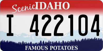 ID license plate I422104