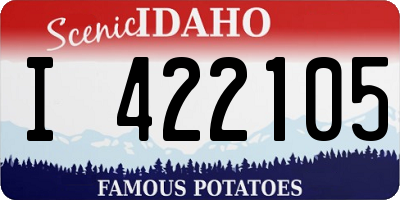 ID license plate I422105