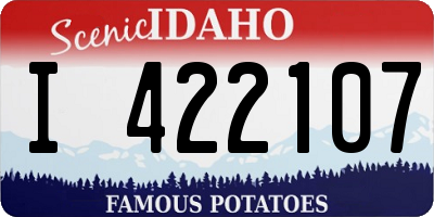 ID license plate I422107