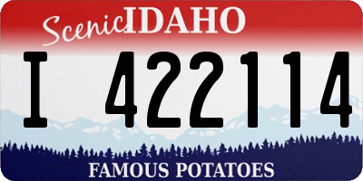 ID license plate I422114