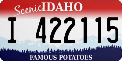 ID license plate I422115