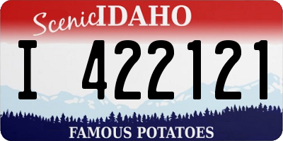 ID license plate I422121