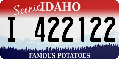 ID license plate I422122