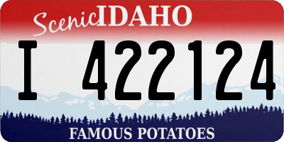 ID license plate I422124