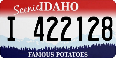 ID license plate I422128