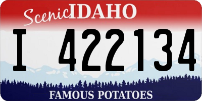 ID license plate I422134