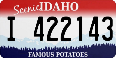 ID license plate I422143