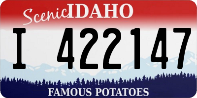 ID license plate I422147