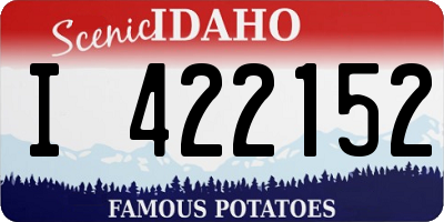 ID license plate I422152