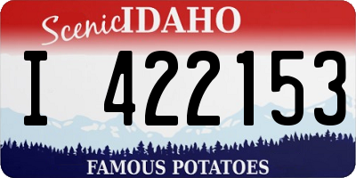 ID license plate I422153