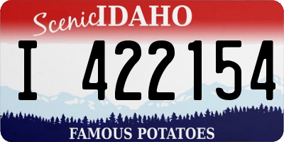 ID license plate I422154