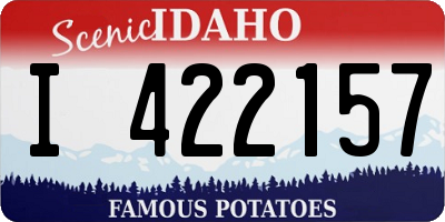 ID license plate I422157