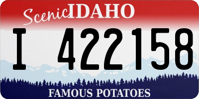 ID license plate I422158