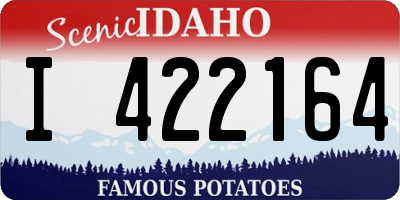 ID license plate I422164